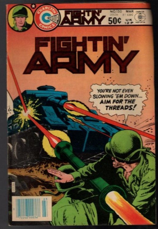 Fightin' Army #150 1981 Bronze Age Charlton War Comic