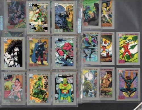 1991 Impel DC Comics Cosmic Trading Cards #71 thru #122 (Lot of 39)
