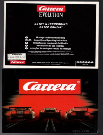 Carrera Slot car booklets