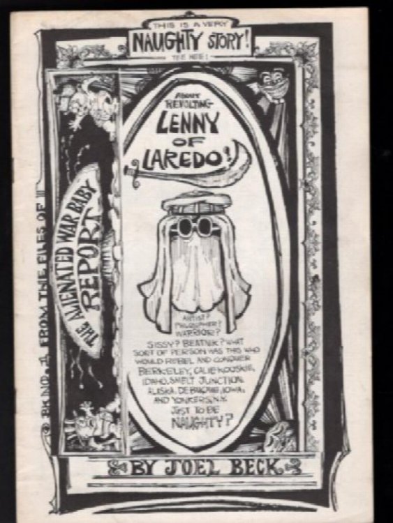 LENNY OF LAREDO #1 Publisher The PRINT MINT Joel Beck Early Underground Comix