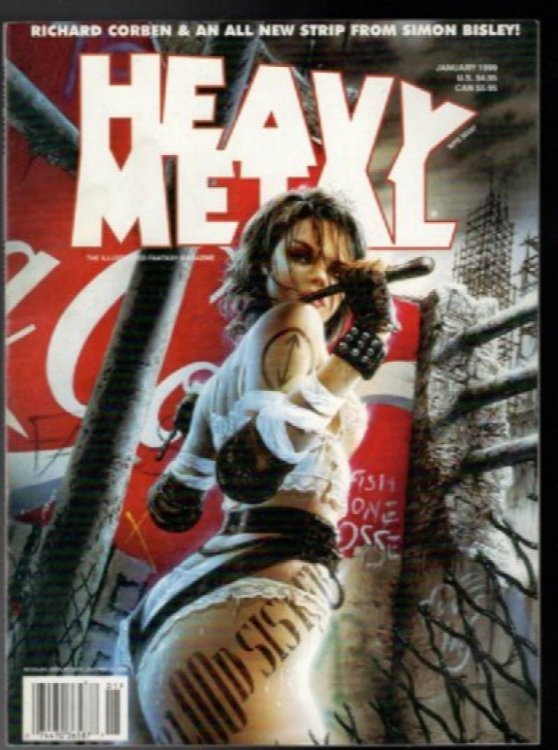 HEAVY METAL MAGAZINE - January 1999 - VG condition