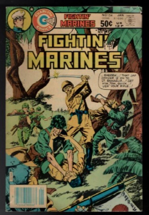 Fightin Marines #154 Charlton Comics 1981 Newsstand Variant by George Wildman