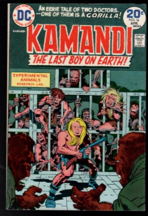 DC Comic KAMANDI The Last Boy On Earth #16 (1974) Jack Kirby