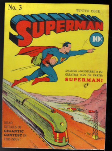 vintage color copies of Superman comic covers
