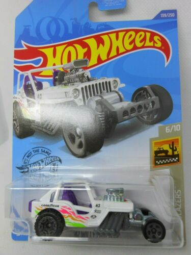 2020 Hot Wheels 42 Willys MB Jeep #139/250 [White] Baja Blazers 6/10