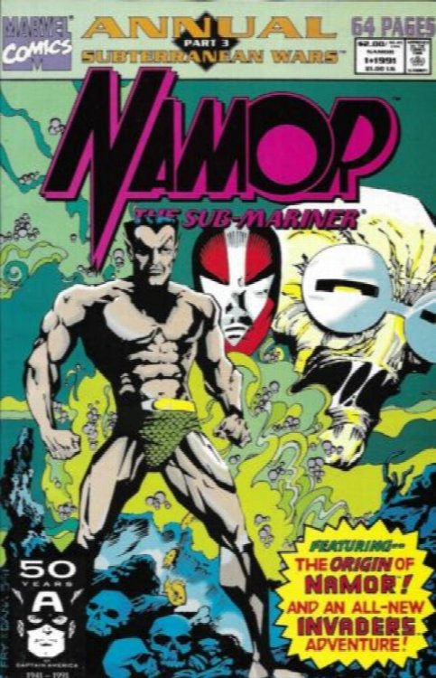 Namor Annual Comic 1 Sub-Mariner Copper Age First Print 1991 Lobdell Fry Marvel