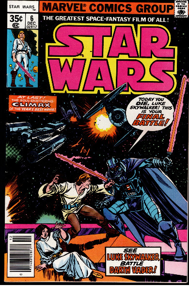 Star Wars #6 Marvel Comic Book Newsstand First Appearance Chewbacca Key
