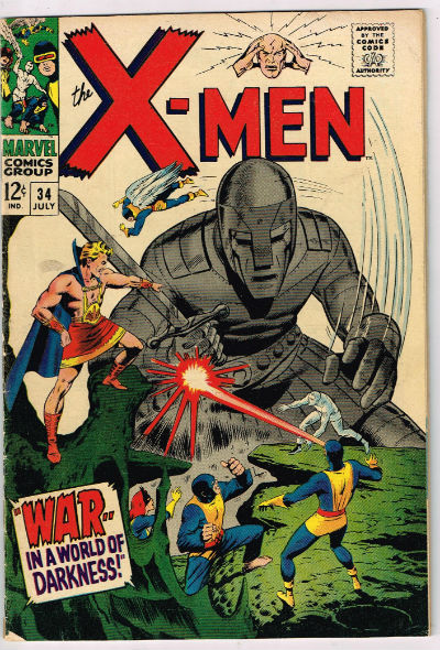 UNCANNY X-MEN #34 1967,Sept. VOLUME 1 MARVEL