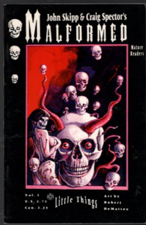 Malformed #1 1992 Black Eyed Books Comics SKIPP SPECTOR DEMATTEO