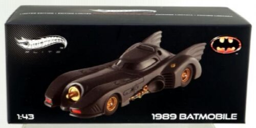 Hot Wheels Batman 1989 Batmobile Elite Limited Edition X5494 New NRFB 2012 1:43
