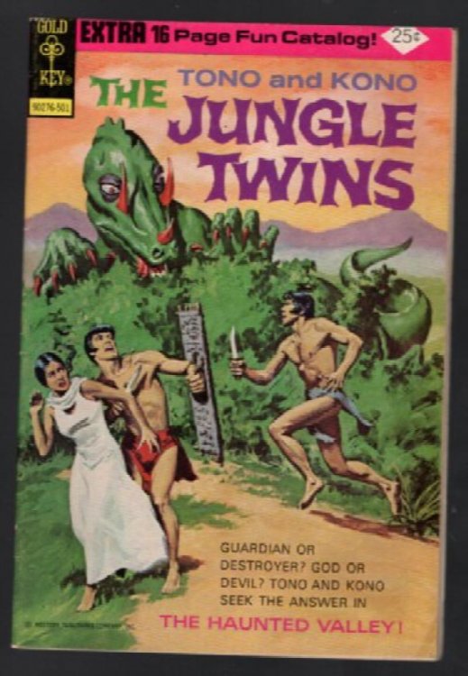 Tono and Kono The Jungle Twins #12 Gold Key Comic Book Issue Vintage
