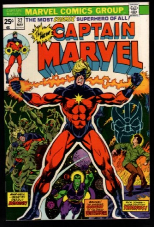 Captain Marvel #32 'Thanos the Insane God; origin of Drax & Moondragon Marvel