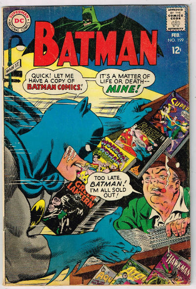 BATMAN #199 1968,Feb. VOLUME 1 DC