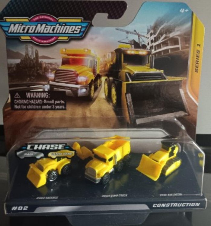 MICRO MACHINES - CONSTRUCTION - #02 - 3 Pack - Series 1
