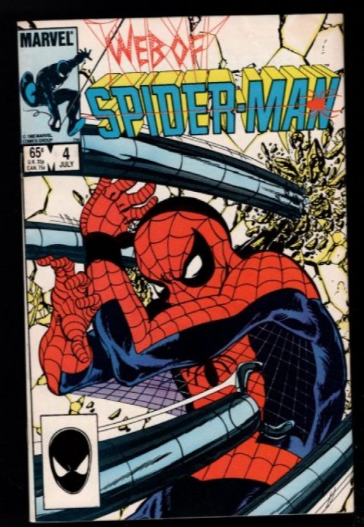 Web of Spider-Man #4 (Jul 1985, Marvel) Doc Ock vs Spidey