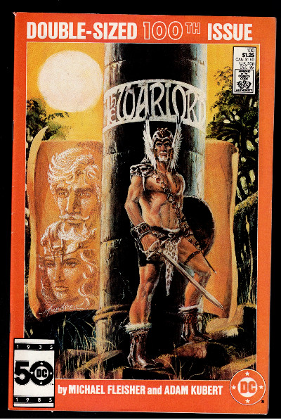 THE WARLORD # 100 DC COMICS 1985 DOUBLE-SIZED COMIC and #101 SCI-FI