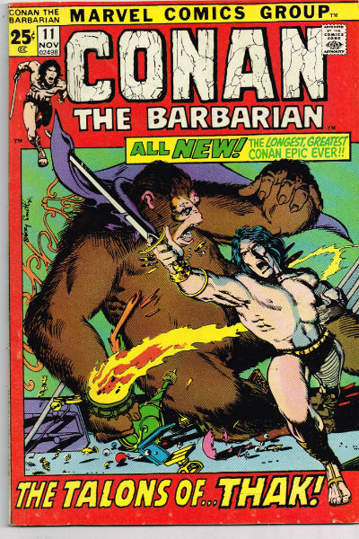 CONAN THE BARBARIAN #11 1971 VOLUME 1 MARVEL