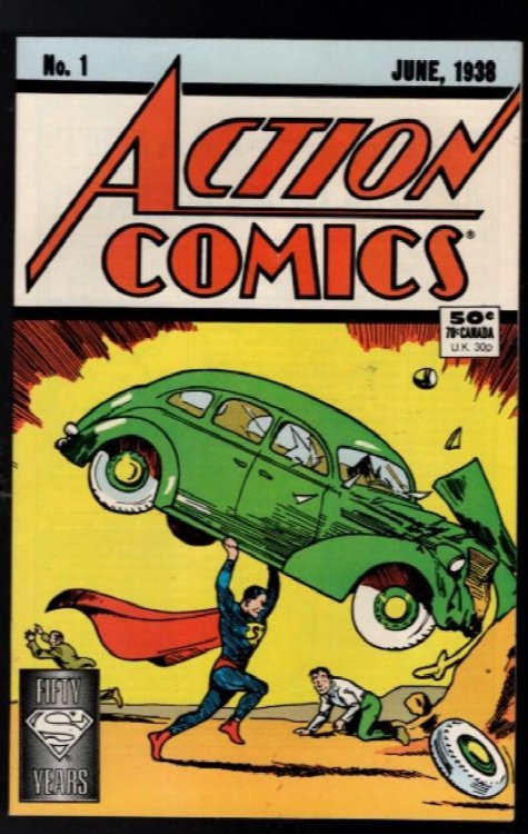ACTION COMICS #1 FIFTY YEARS ANNIVERSARY ISSUE DC 1988 NICE!!!