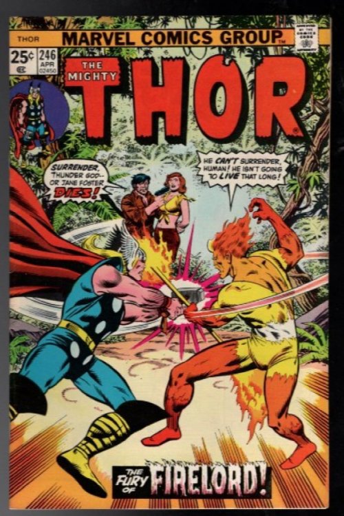 THOR #246 - APR 1976 - FIRELORD APPEARANCE!
