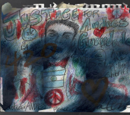 Andre Guardado street art protest!!