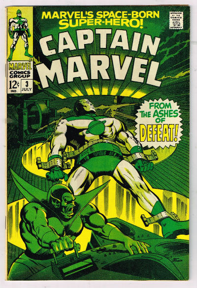 CAPTAIN MARVEL #3 1968 VOLUME 1 MARVEL