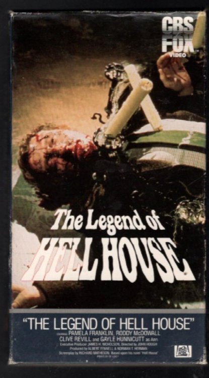 The Legend of Hell House 1973 VHS CBS/FOX Horror RARE Roddy McDowall Screened!