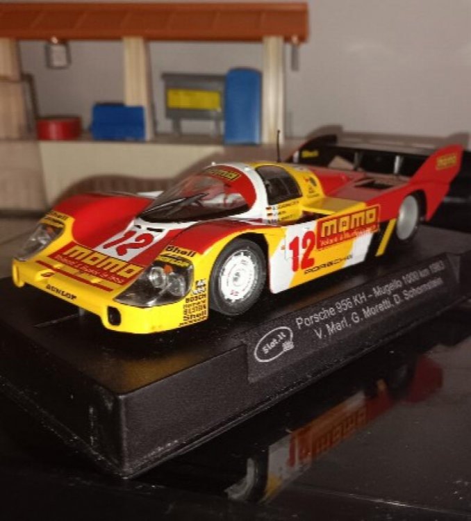 Slot.it Porsche 956 KH Shell Momo Mugello 1000 Km 1983 #12 1/32 Scale Slot Car