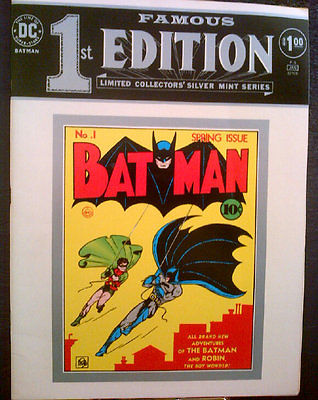DC Batman Famous 1st Edition Limited Collector's Silver MInt Series F-5