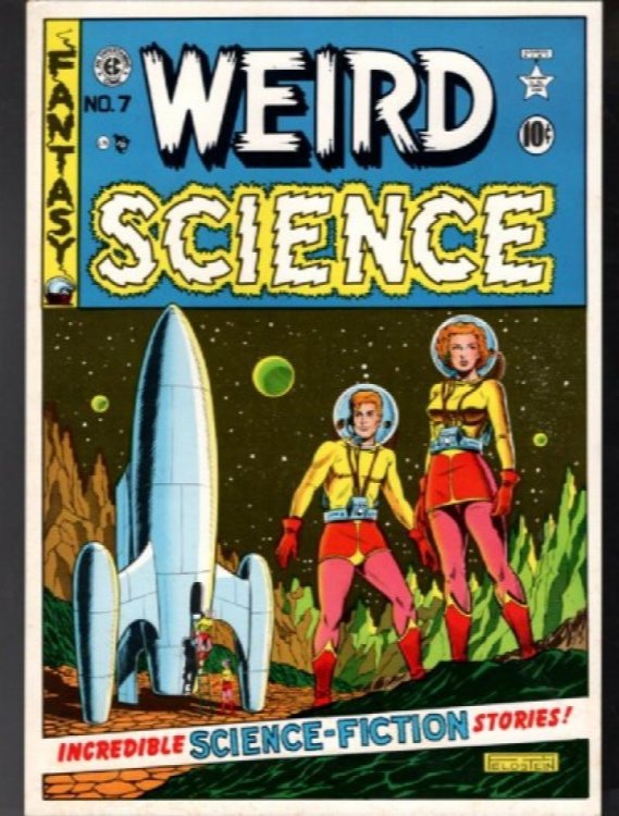Weird Science No 7 Color Poster Artist Illustrated Science Fiction Art