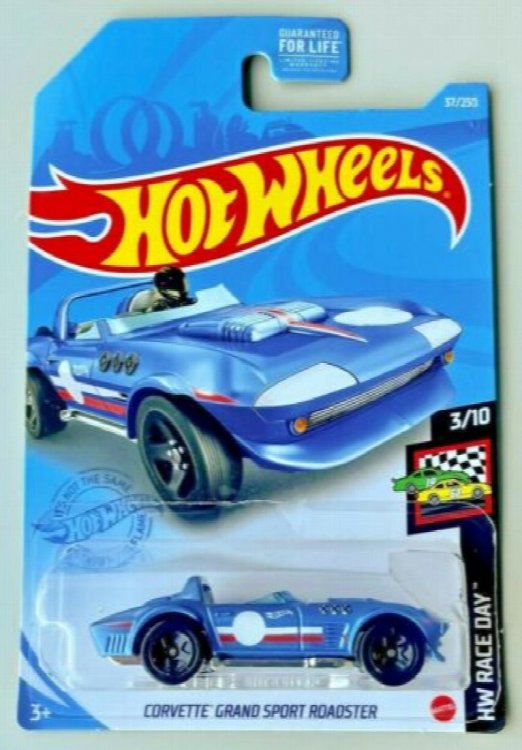 Hot Wheels Corvette Grand Sport Roadster 37/250 HW Race Day 3/10 Diecast loose