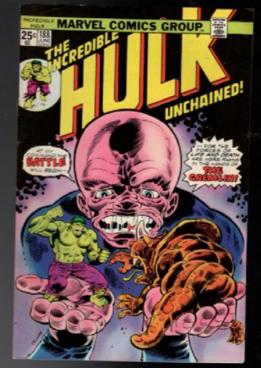 Incredible Hulk #188 ORIGINAL 1975 Marvel Comics The Gremlin Clean copy!