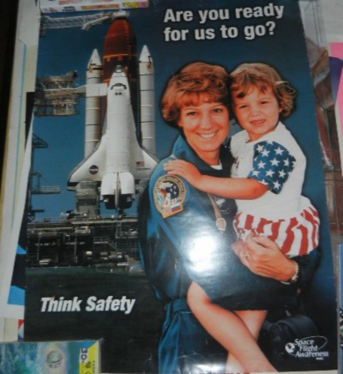 space fkight awareness poster: Think safely