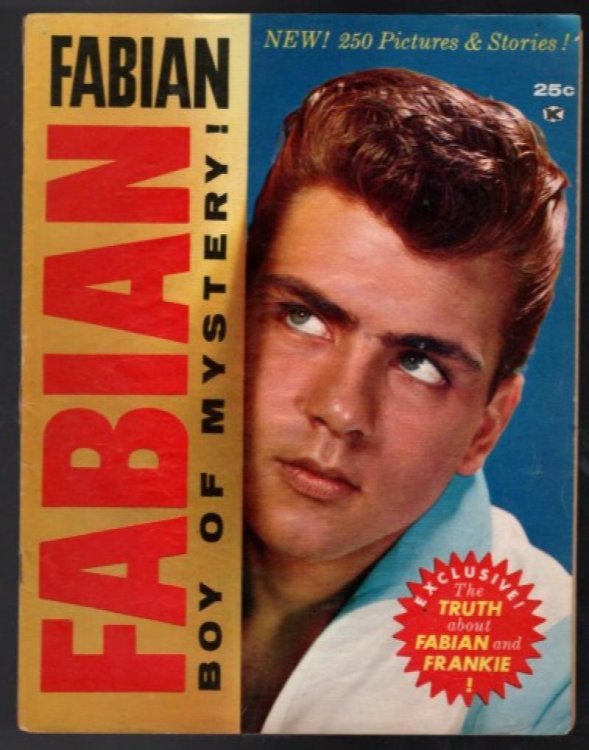 Fabian Boy of Mystery 1959 Vintage Magazine 250 Pictures and Stories RARE<br/>Vol.1 #1