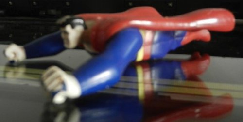 1997 Burger King Superman The Animated Series Action Figure Red Blue Flying Pose