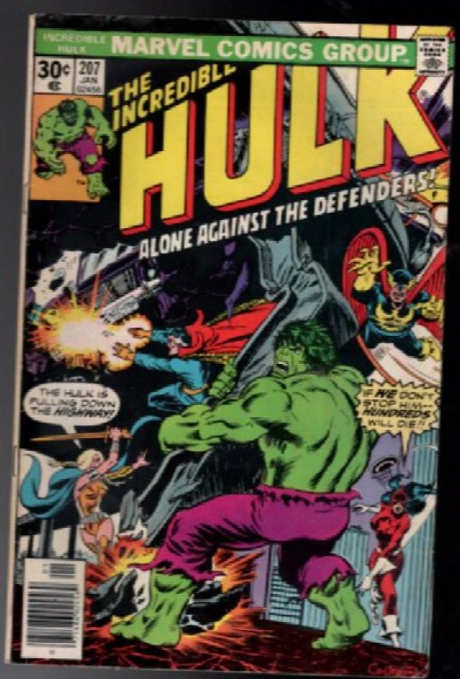 INCREDIBLE HULK 207 VS THE DEFENDERS
