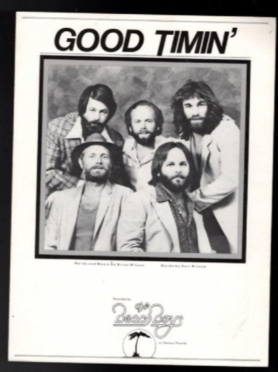 THE BEACH BOYS GOOD TIMIN' SHEET MUSIC-PIANO/VOCAL/GUITAR/CHORDS-1979