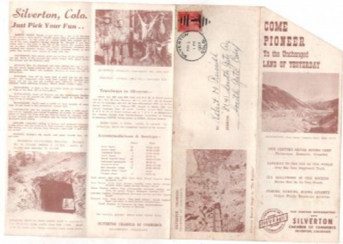 Come pioneer to the unchanged land of yesteryear: travel brochure