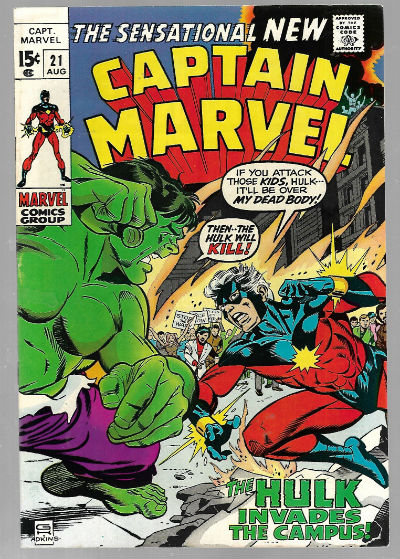 Captain Marvel #21 thru #25