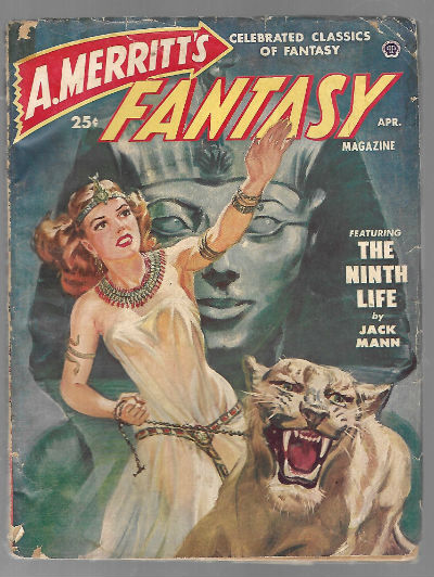 A. Merritt's Fantasy Apr 1950 Norman Saunders GGA Cvr