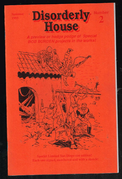 Disorderly House No. 3 Ashcan (2010) comic books-signed with doodle by Bob burden