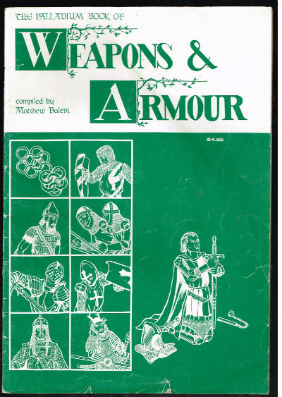 The Palladium Book of Weapons and Armour. Deluxe Second Edition. 1981