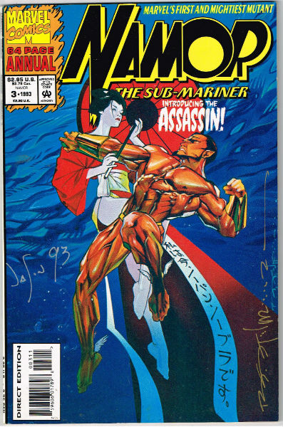 Namor,the Sub-mariner annual #3;1993-signed by 2, but i'm not sure by who 