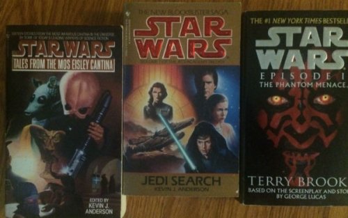Star Wars paperbacks lot of 4: Star wars:tales from the Mos Eisley Cantina,Jedi Search ,Star Wars:episode 1;the Phantom menace. and Star Wars: New Rebellion by Kristine Kathryn Busch.