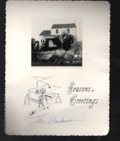 Vintage holidays postcard