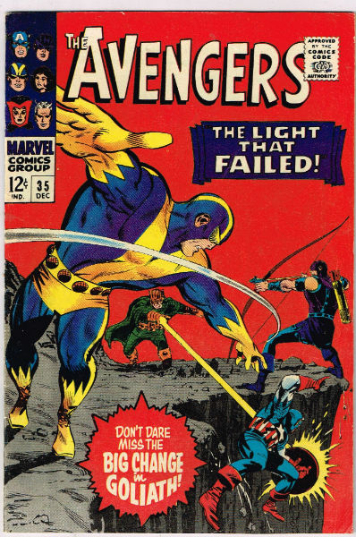 The Avengers #34 ;he Avengers race against time to rescue the Wasp from the Living Laser's clutches.