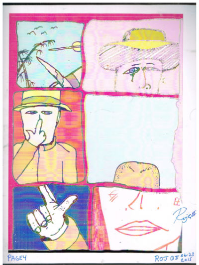 Lubchek's up and coming next issues Page 4 on Glossy paper signed by Roj Q