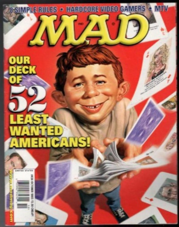 ORIGINAL Vintage Oct 2003 Mad Magazine #434 8 Simple Rules