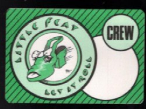 UNUSED OTTO SATIN CONCERT CREW BACKSTAGE PASS LITTLE FEAT LET it ROLL TOUR