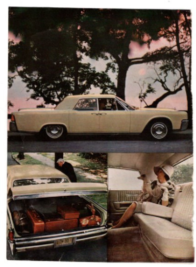 Lincoln Continental ad (newsweek 14,1963)