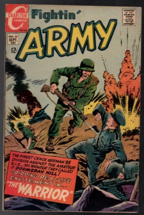 FIGHTIN' ARMY #81 Sept '68 Charlton Cover by Nestor Olivera